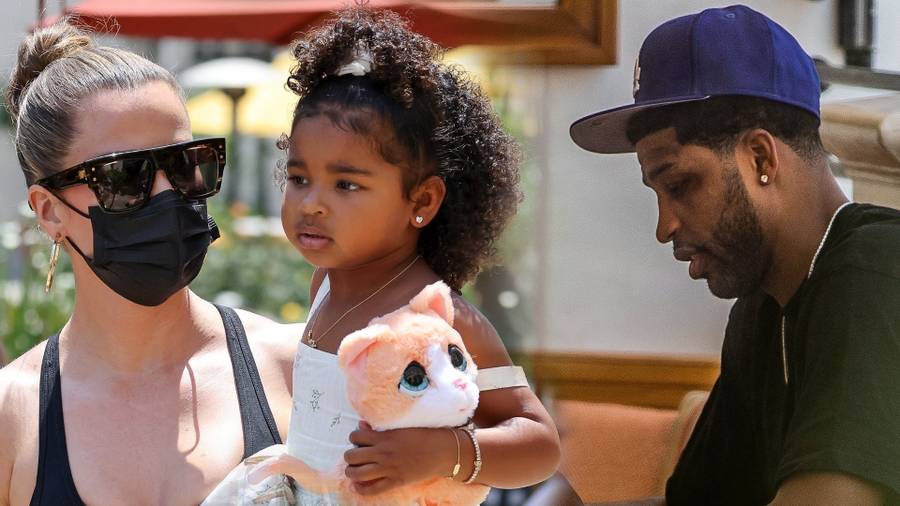 Khloe Kardashian z córką i z Tristanem! Uwagę zwracał jeden szczegół na jej dłoni (ZDJĘCIA)