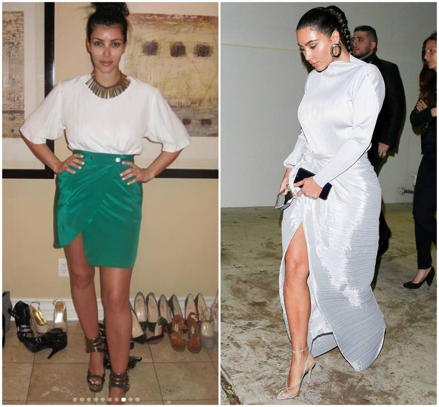 Kim Kardashian kiedyś i dziś.