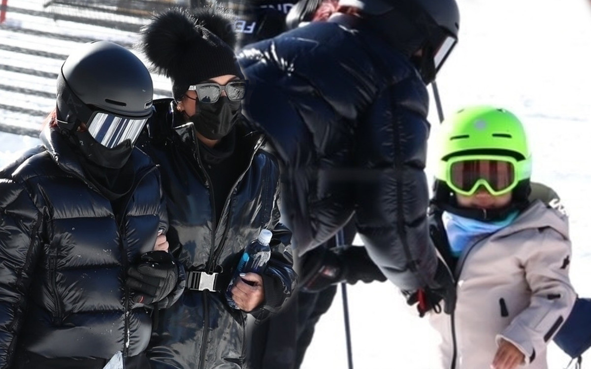 Jennerki na stoku w Aspen. Mała Stormi ma za sobą naukę jazdy na SNOWBOARDZIE