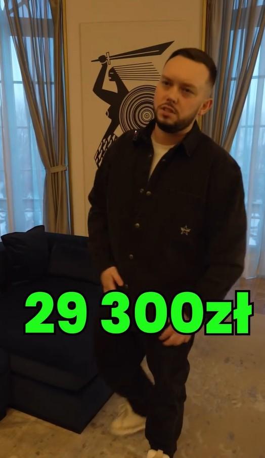 Książulo w najdroższym hotelu w Polsce, fot. Instagram