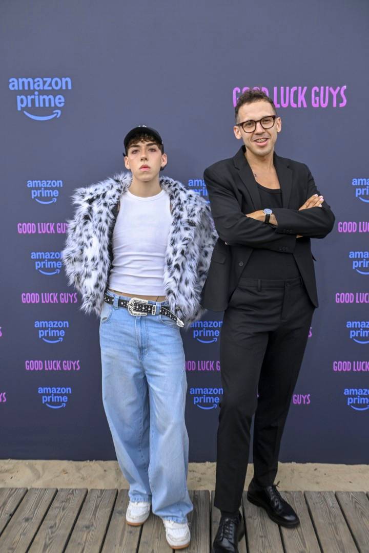 Plotkowano o ich romansie, teraz zapozowali razem na ściance – Sylwia Szostak i Kubańczyk promują nowy program “Good Luck Guys”