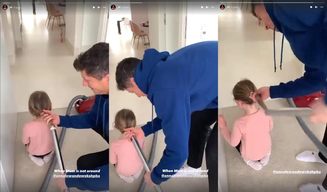 Robert Lewandowski PODBIJA INTERNET! Tak robi fryzurę Klarze