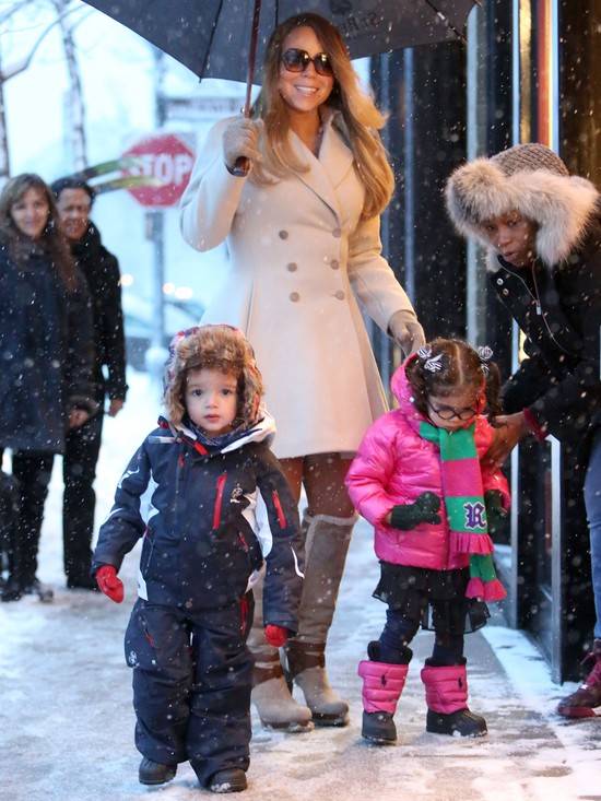Mariah Carey z dziećmi w Aspen – zima 2013