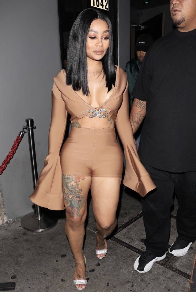 Blac Chyna  w kostiumie z lycry