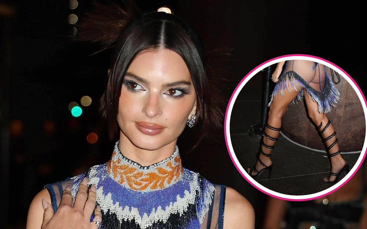 Emily Ratajkowski rozebrana nie tylko na czerwonym dywanie…. Prawie naga chodzi po ulicy!