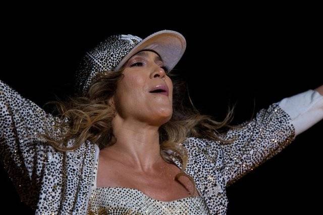 Jennifer Lopez na scenie w Szanghaju