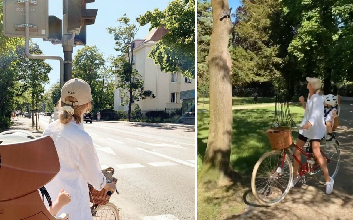 Kasia Tusk na przejażdżce rowerowej z córką. Nie tylko brak kasku ZANIEPOKOIŁ obserwatorów