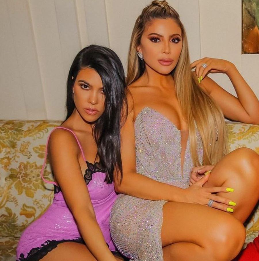 Larsa Pippen i Kourtney Kardashian na imprezie.