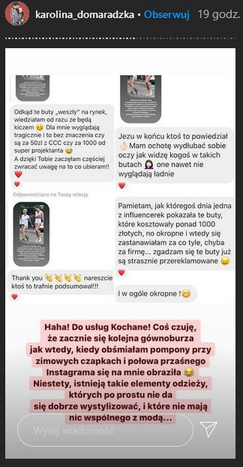 Karolina Domaradzka o stylu Blanki Lipińskiej