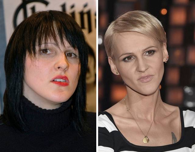 Te same gwiazdy w krótkich i długich włosach