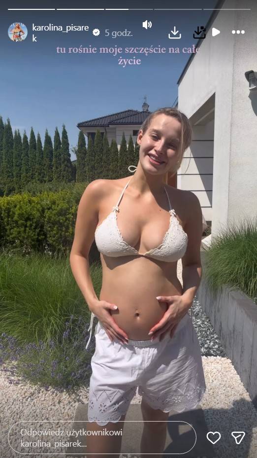 Karolina Pisarek o samopoczuciu w ciąży, fot. Instagram