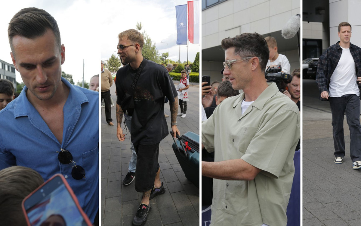 Reprezentacja Polski rozdaje autografy: Lewandowski, Szczęsny, Milik…