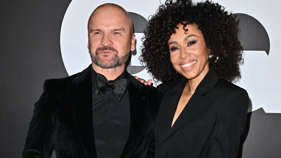 Omenaa Mensah i Rafał Brzoska - premiera GQ Polska, fot. KAPiF