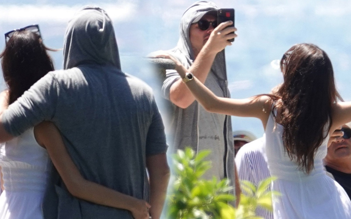 Leonardo DiCaprio z 22-letnią partnerką i mamą zwiedzają Włochy