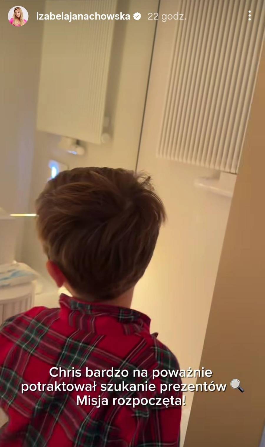 Janachowska pokazała świątecznie udekorowany pokój synka, fot. Instagram