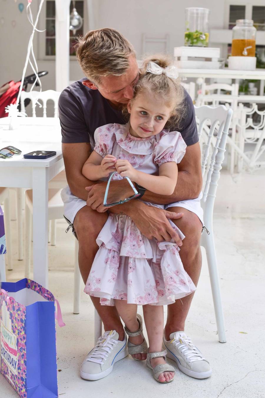 Jakub Rzeźniczak na urodzinach córki Inez. Świetnie się dogadywał z partnerem Eweliny (ZDJĘCIA)