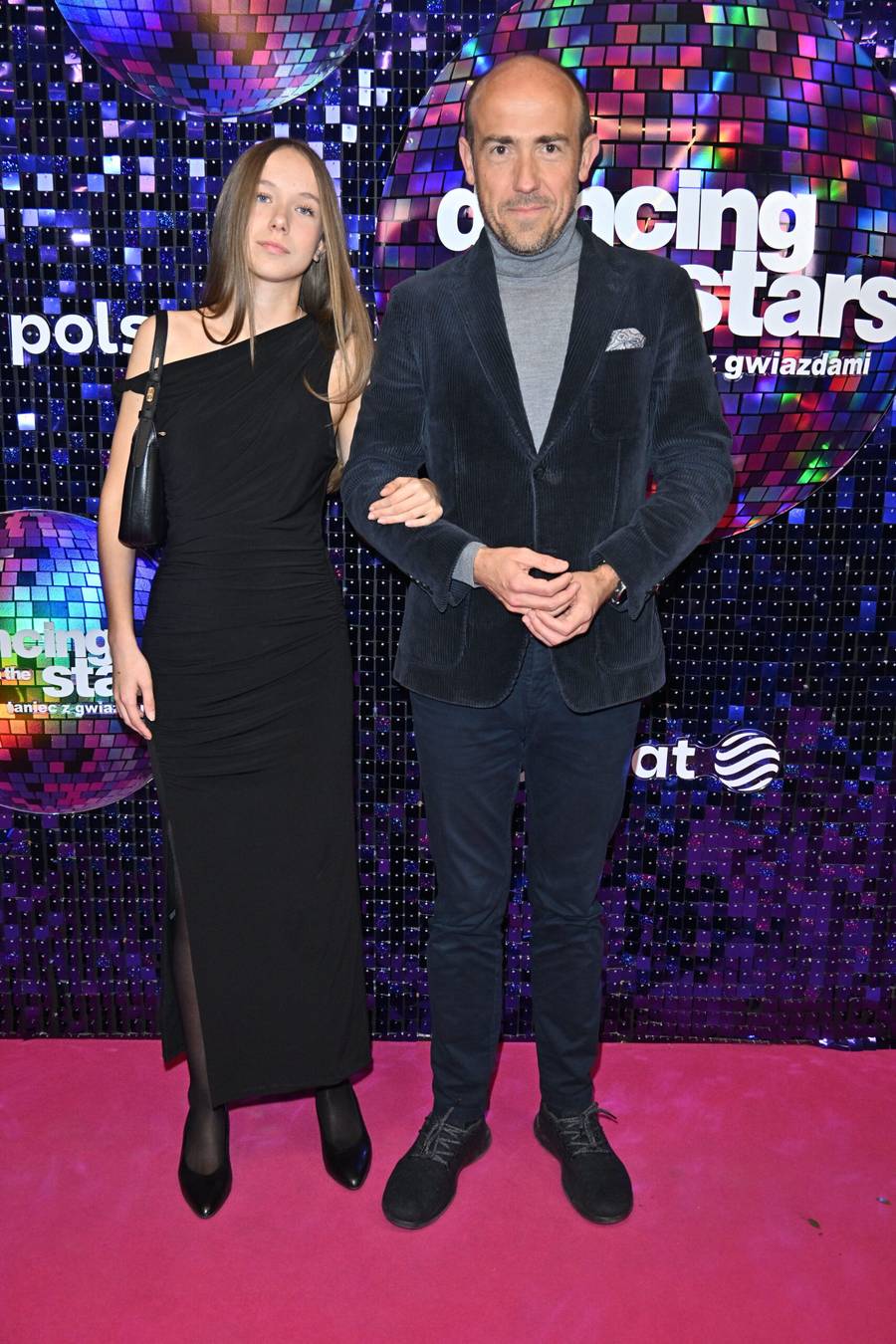 Borys Budka z nastoletnią córką na widowni "Tańca z Gwiazdami", fot. KAPiF