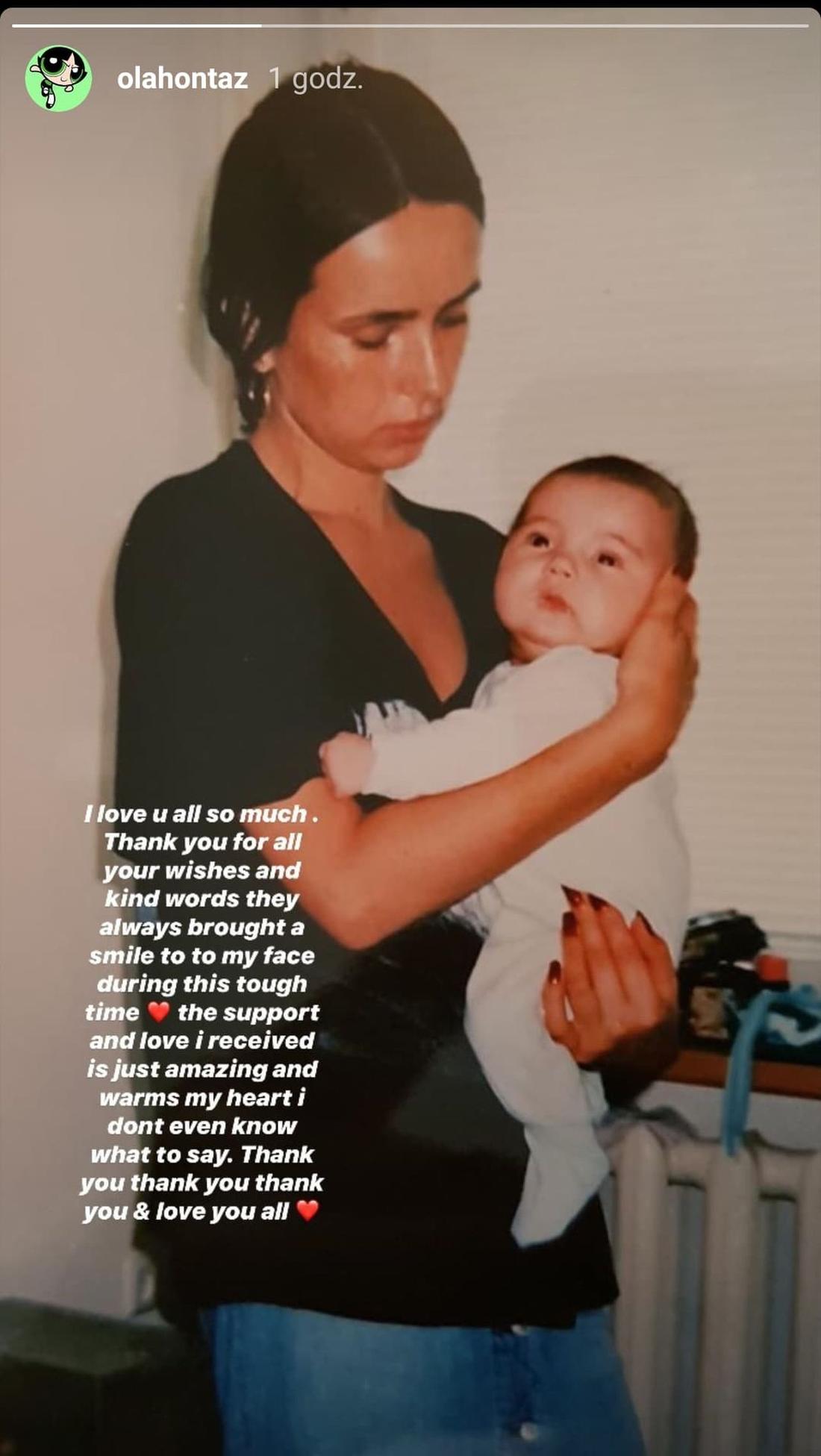 Kasia Kowalska z córką na starym zdjęciu