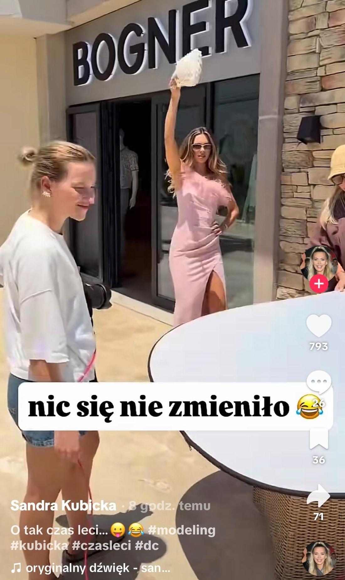 Sandra Kubicka wróciła do modelingu/fot. TikTok