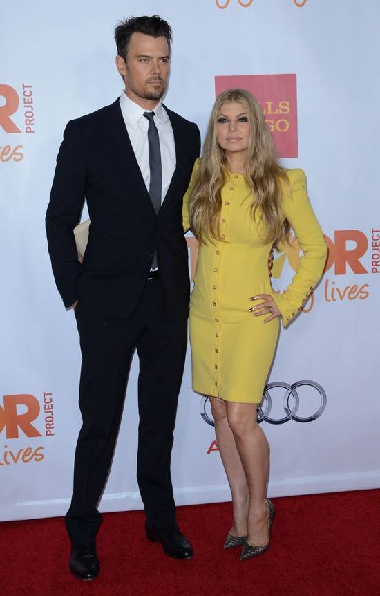 Fergie i Josh Duhamel na gali Trevor Project