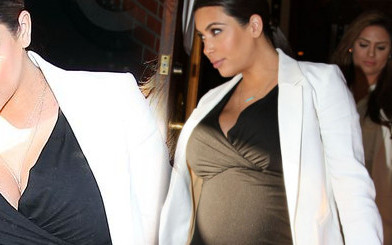 Kim Kardashian na obiedzie z przyjaciółmi (FOTO)