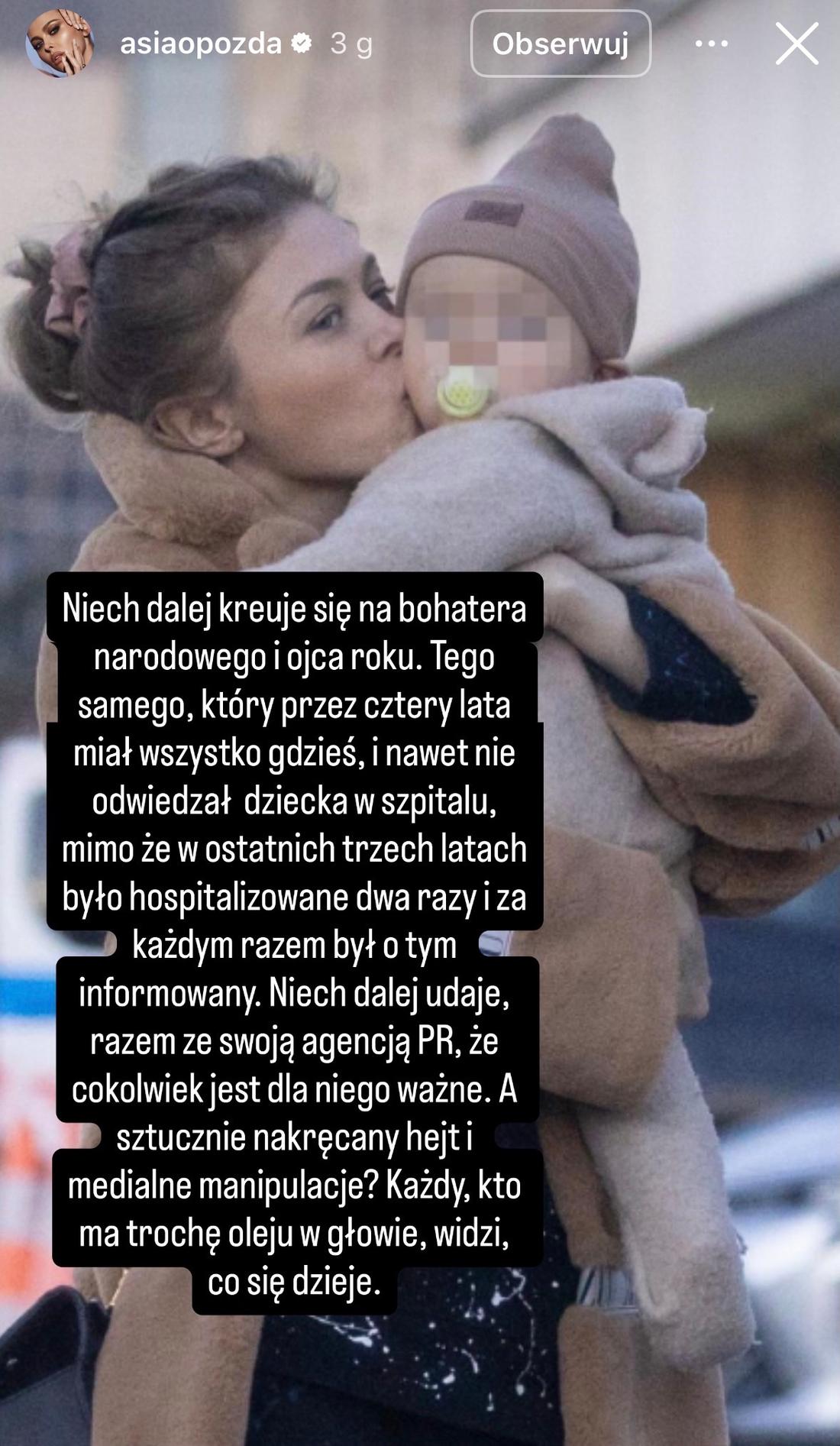 Opozda przerwała milczenie. Zmiażdżyła Królikowskiego, fot. Instagram