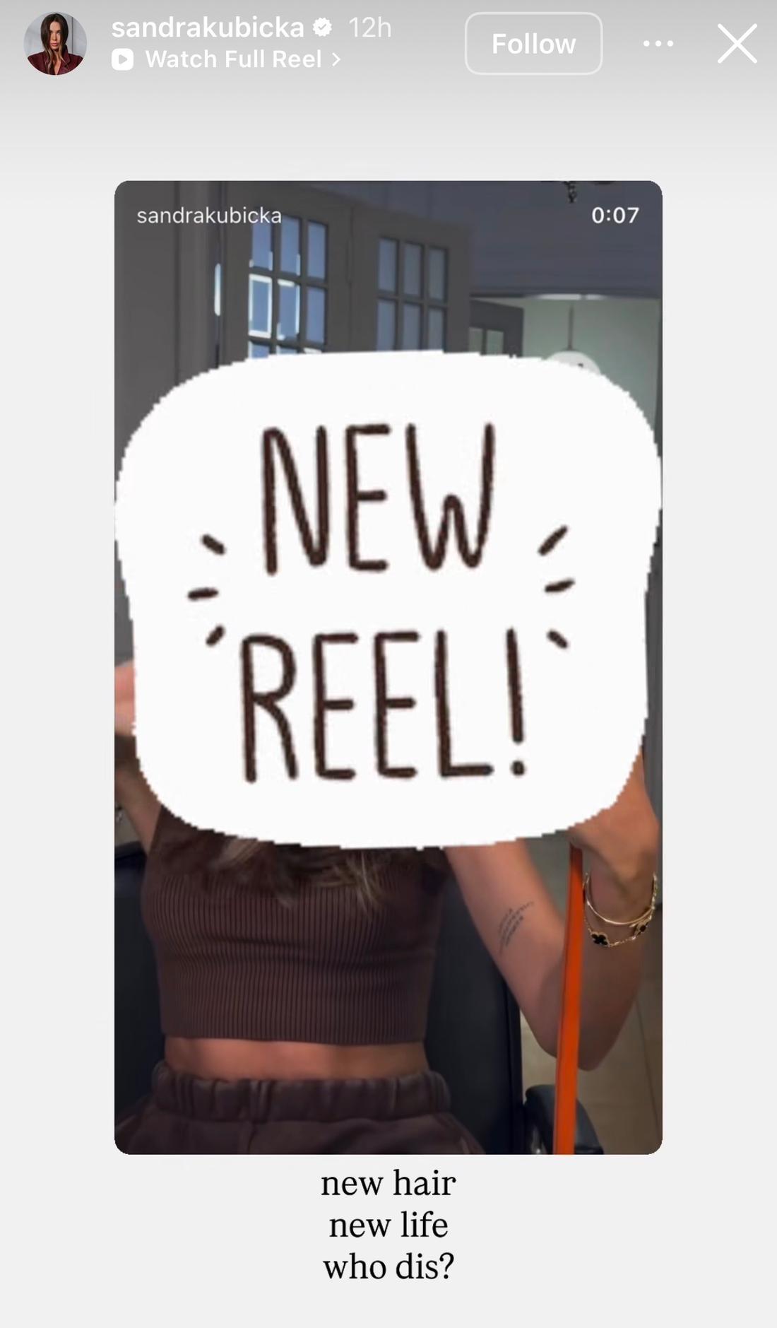 Metamorfoza Sandry Kubickiej, fot. Instagram