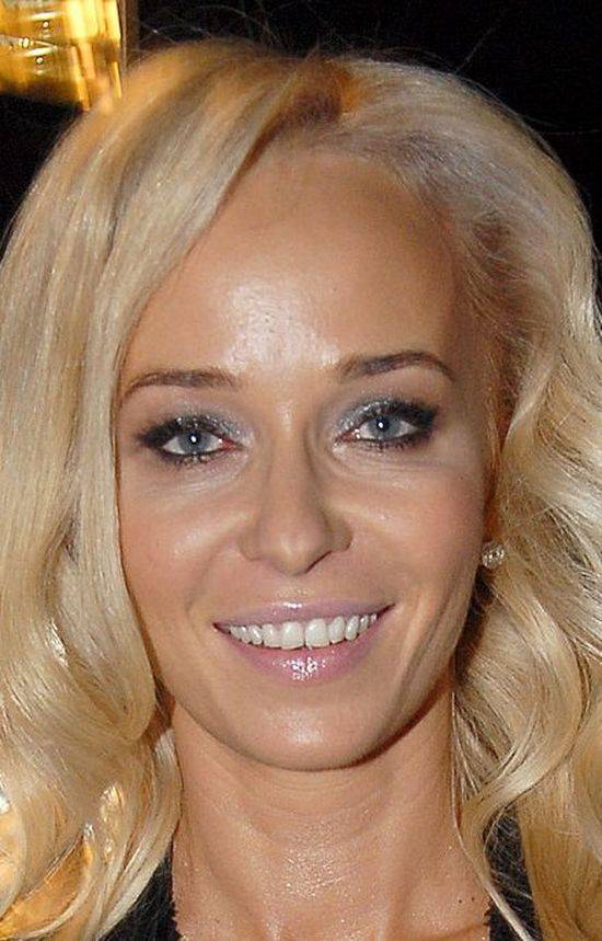 Twarz Joanny Przetakiewicz z bliska