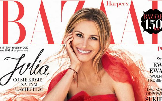 Julia Roberts na okładce Harper’s Bazaar
