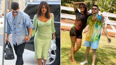 Priyanka Chopra zabrała Nicka Jonasa na pierwsze Święto Radości w jego życiu. Jego mina – bezcenna