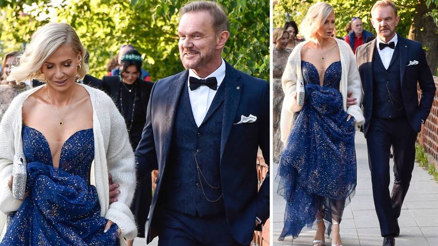 Gwiazdy na balu charytatywnym. Kurdej-Szatan, Edyta Pazura, Rafał Zawierucha z piękną żoną