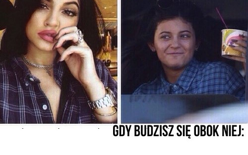 Kylie Jenner i jej usta na memach
