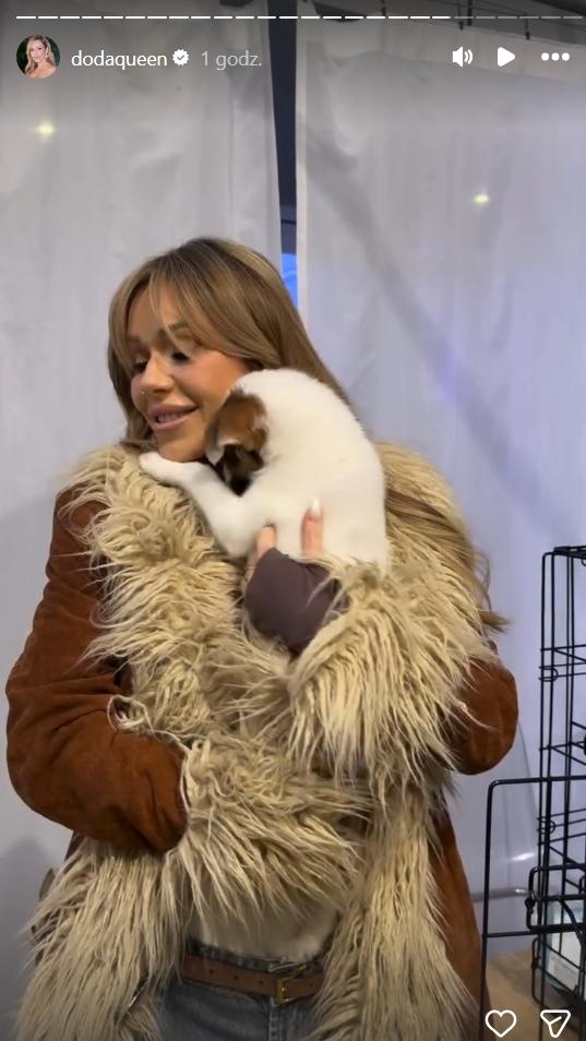 Doda zabrała szczeniaki na plan filmowy, fot. Instagram