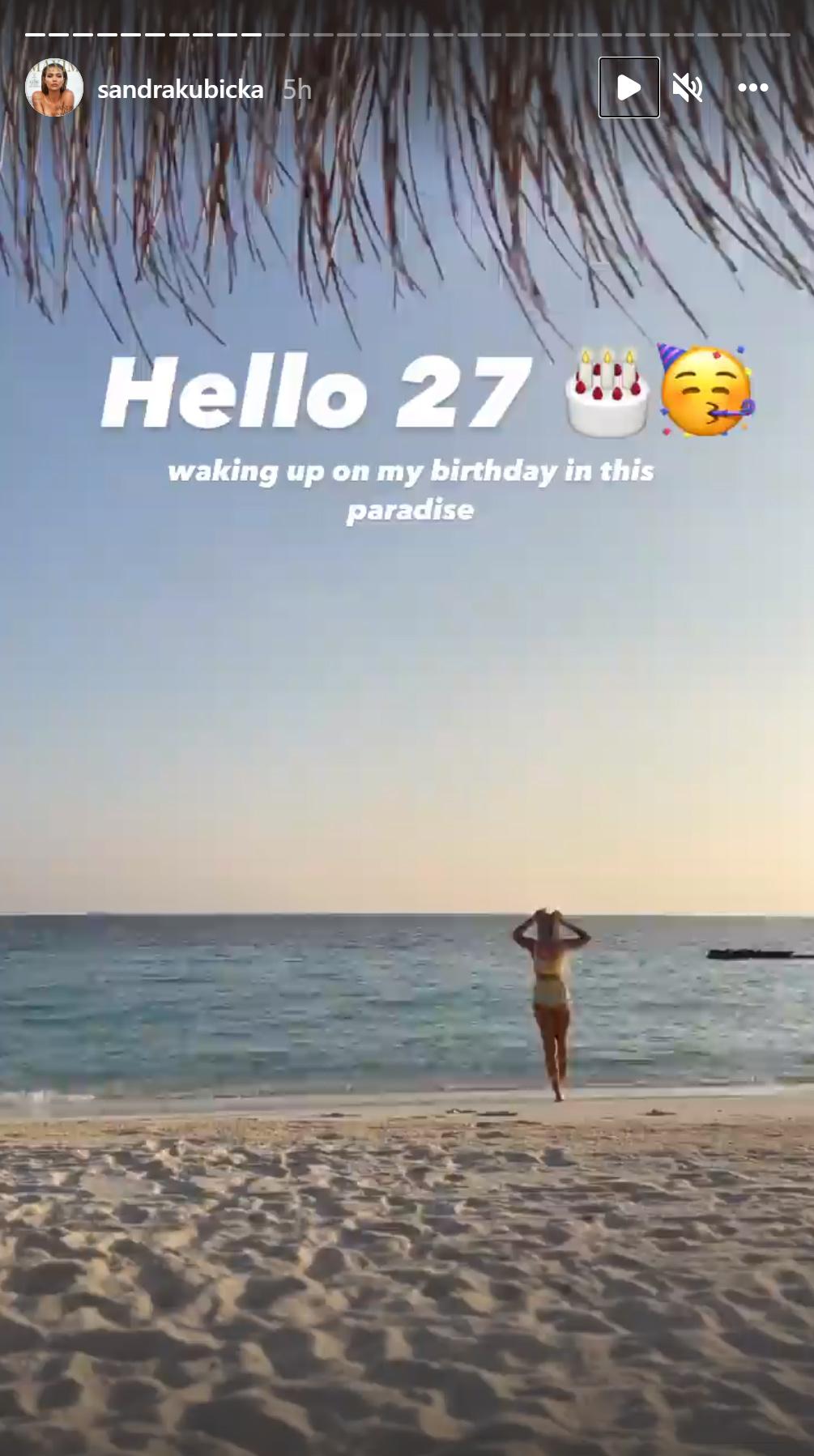 Baron ROZPŁYWA SIĘ nad Kubicką i składa jej urocze życzenia urodzinowe: „Misiu Kubisiu”