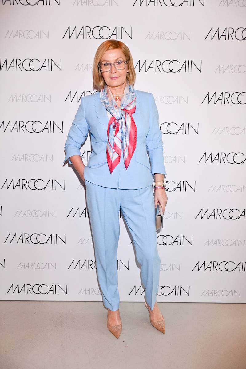 Śniadanie prasowe marki Marc Cain. Barbara Kurdej-Szatan w pudrowym różu, dawno niewidziana Kamila Baar