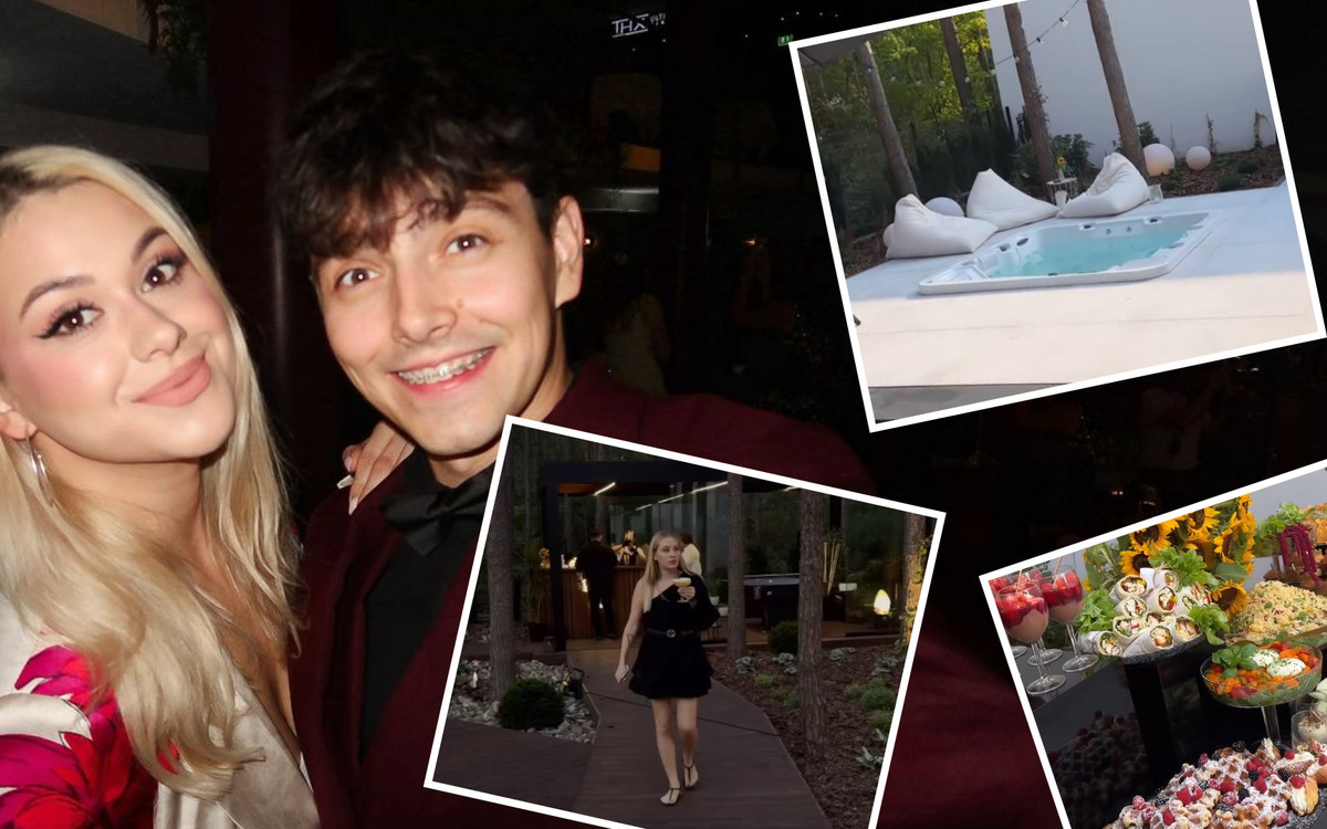 Parapetówka w 230-metrowej willi Przybysz i Dąbrowskiego: Podświetlane jacuzzi, drinki, bar w lesie..