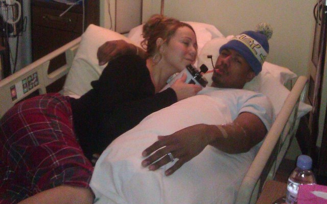 Mariah Carey pociesza męża w szpitalu (FOTO)