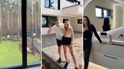 Sylwia Przybysz i Jasiek Dąbrowski mieszkają jak w pałacu. Influencerka oprowadziła po willi (FOTO)