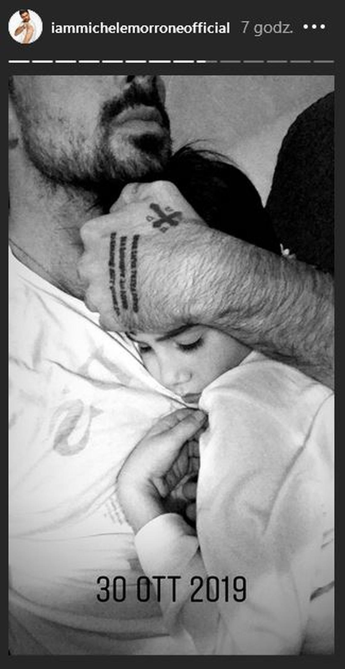 Michele Morrone z synem