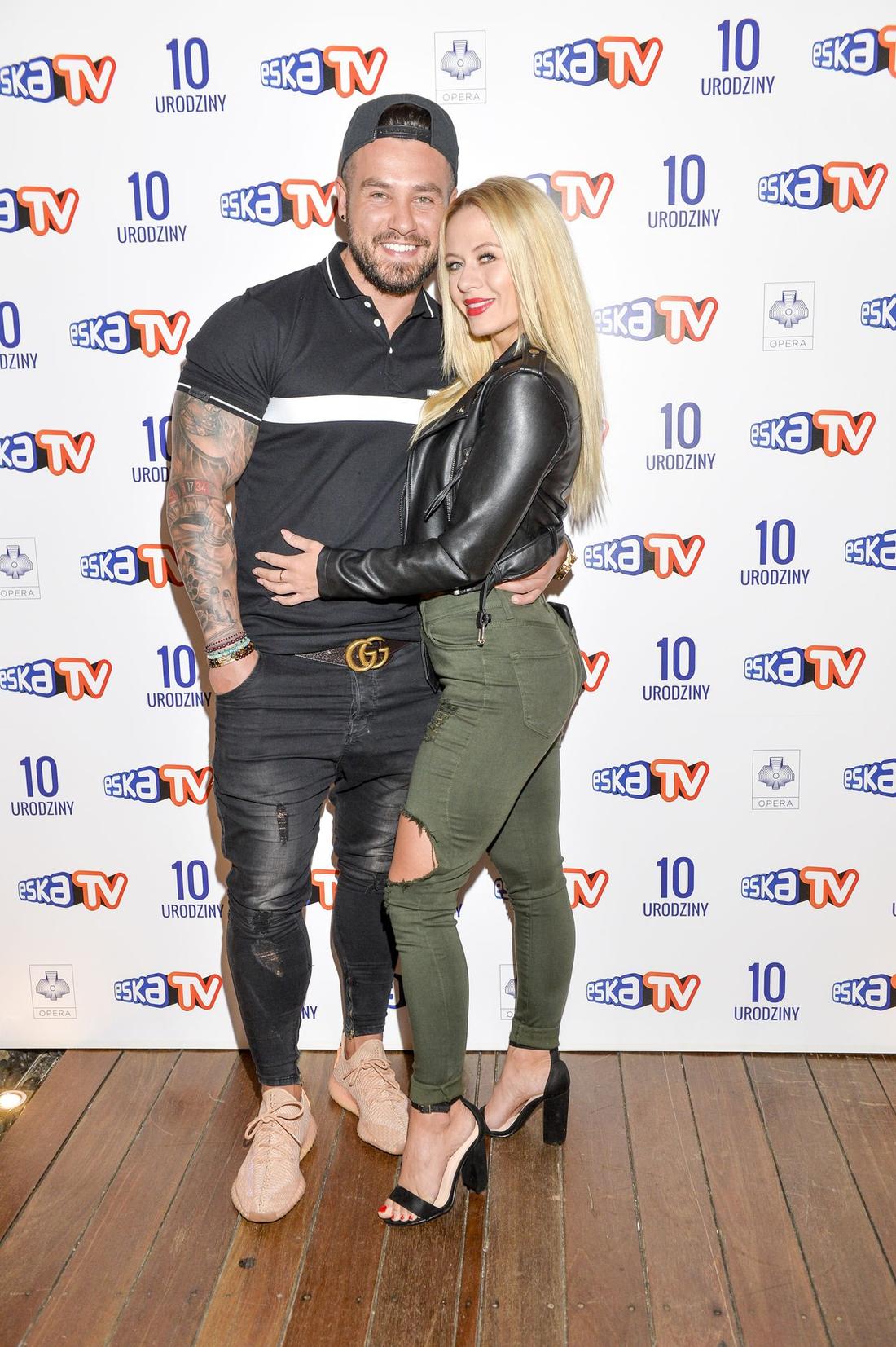 Kasia Dziurska i Emilian Gankowski na ściance