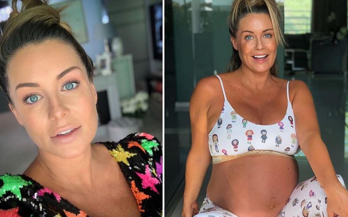 Małgorzata Rozenek-Majdan pozuje w krótkiej mini w 9. miesiącu CIĄŻY: Nie wygląda Pani na te +20 kg