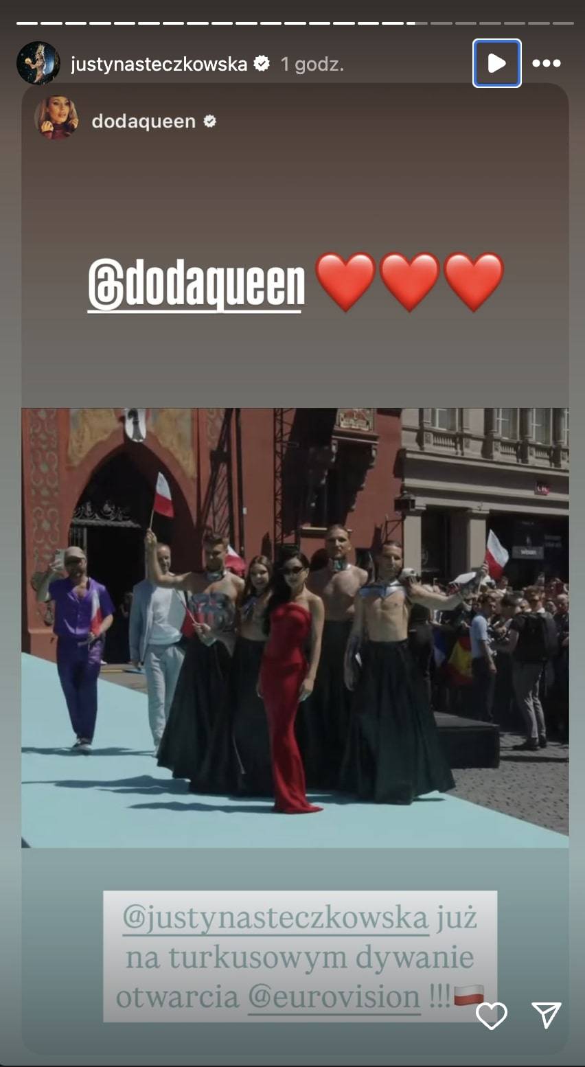 Justyna Steczkowska zachwyca na Ceremonii Otwarcia Eurowizji 2025! Nie zabrakło komentarza DODY (FOTO)
