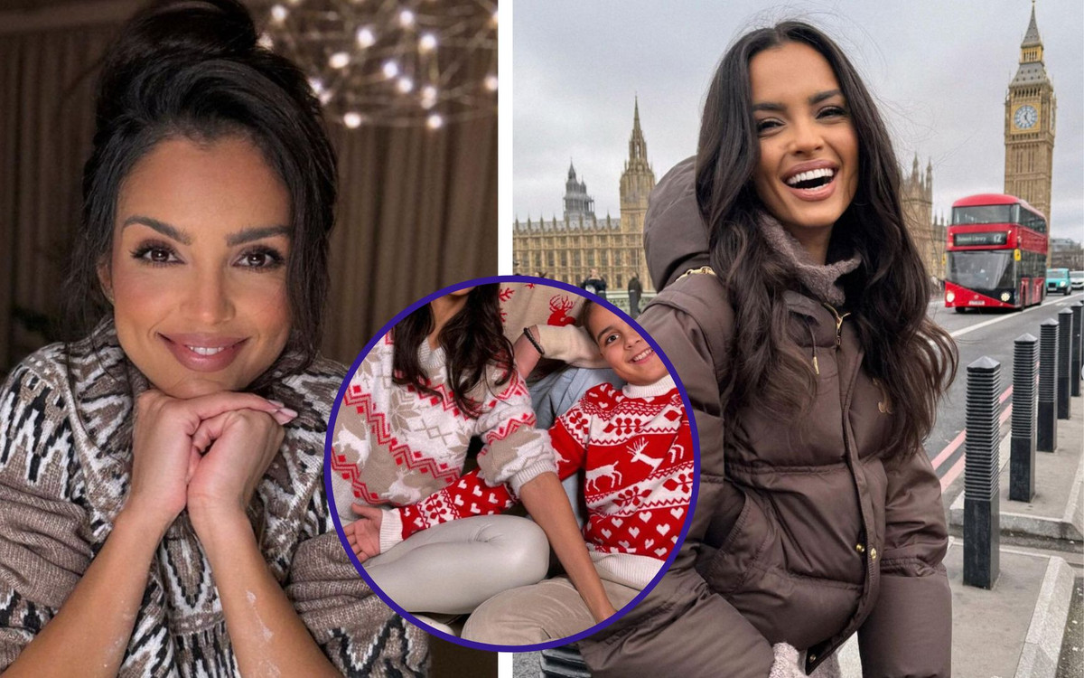 Klaudia El Dursi pozuje z synami w świątecznych sweterkach. Fani: “Jak oni są w Ciebie wpatrzeni” 