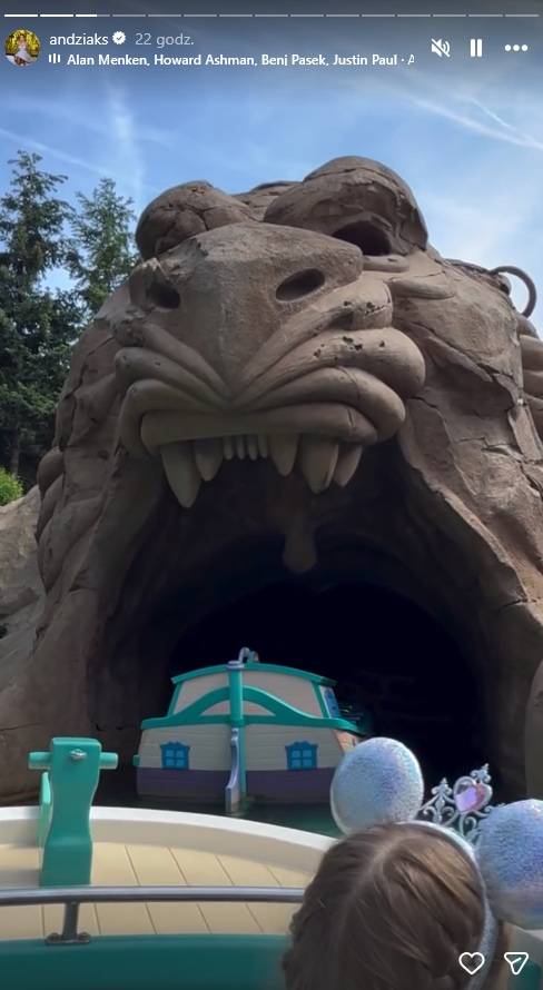 Andziaks i Luka w Disneylandzie, fot. Instagram