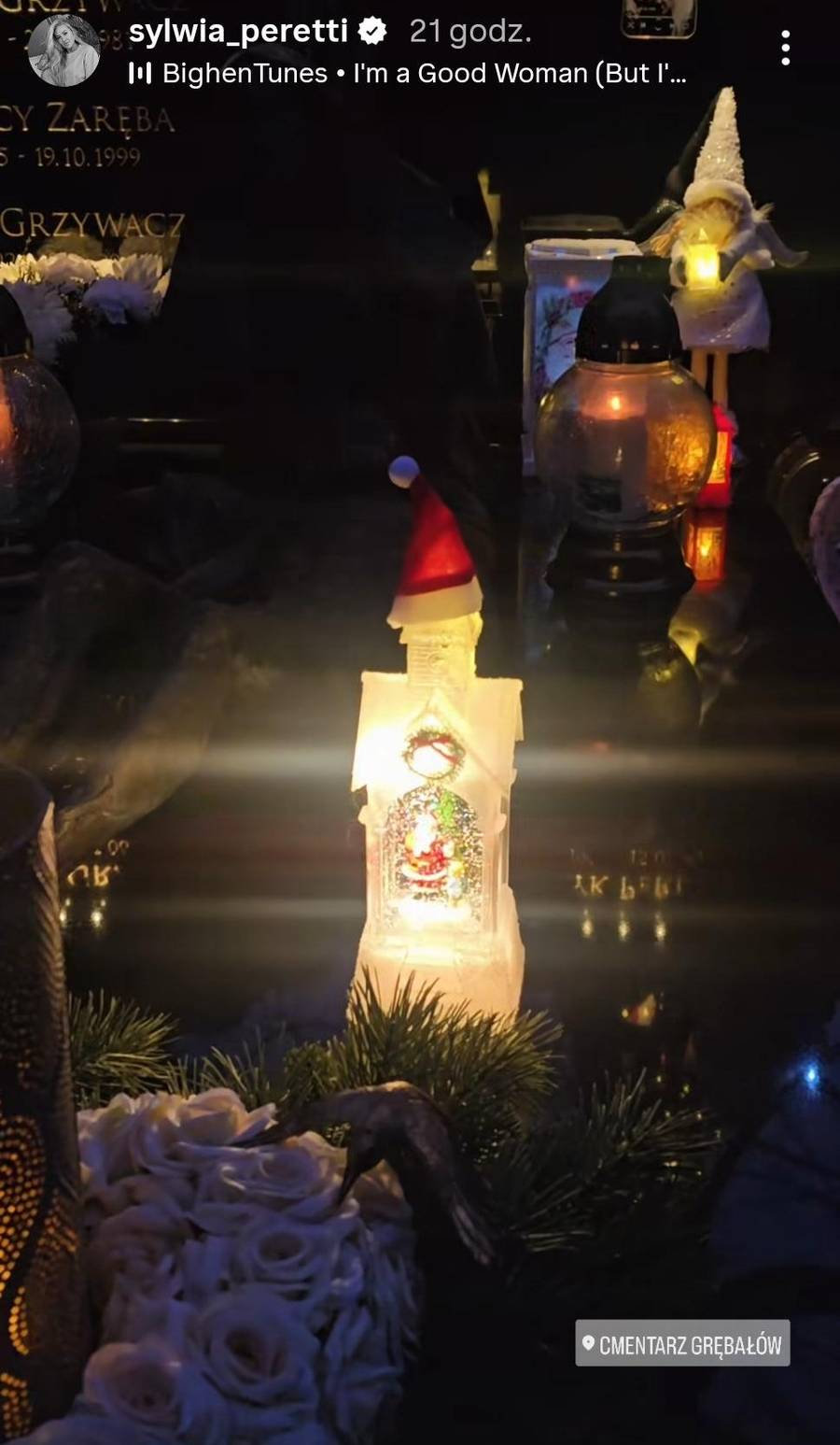 Sylwia Peretti odwiedziła grób syna, fot. Instagram