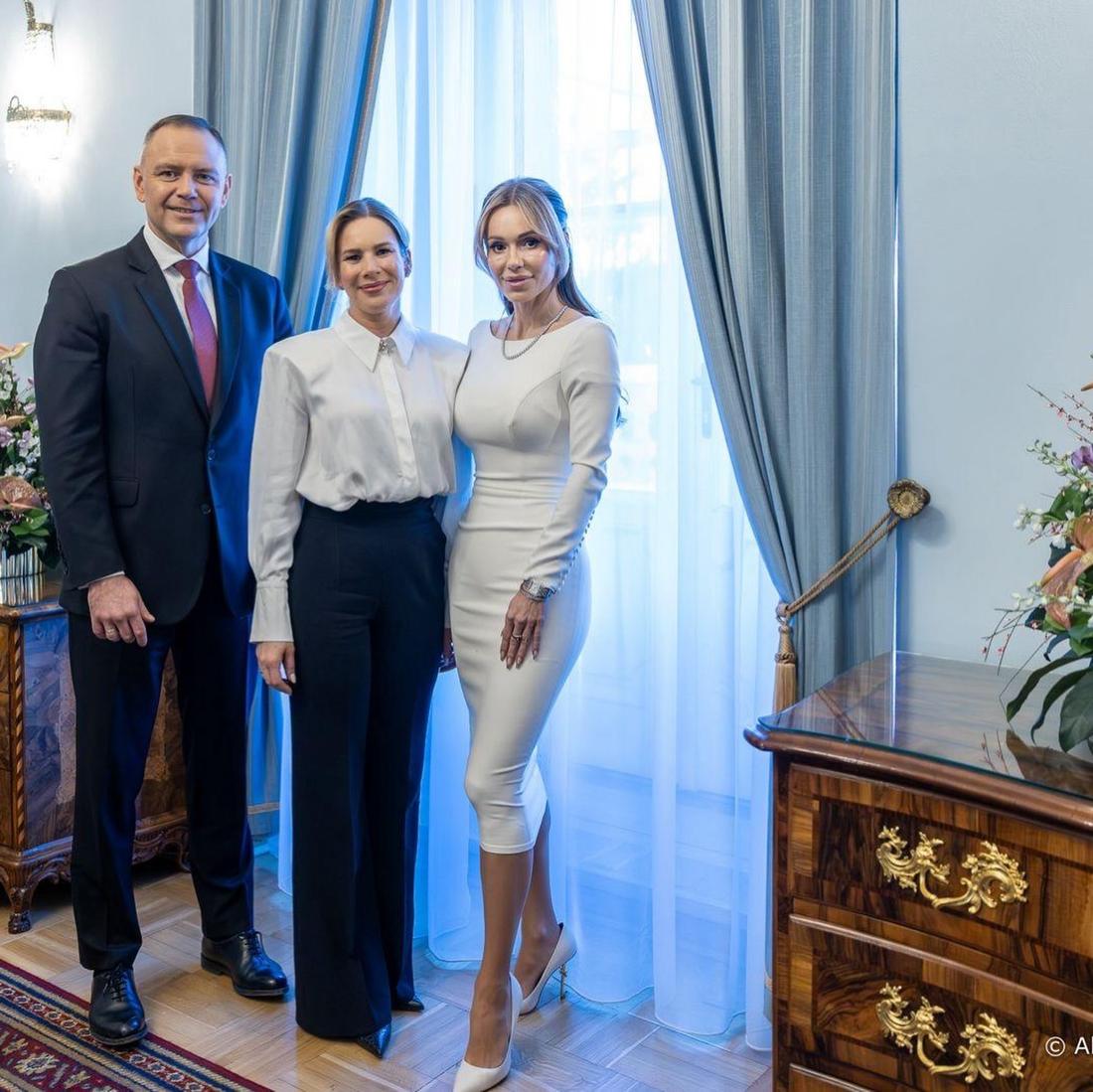 Doda na spotkaniu z Martą i Karolem Nawrockimi, fot. Instagram