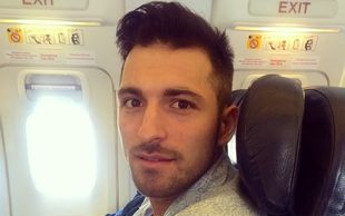 Rafał Maślak pierwszy raz w samolocie (FOTO)