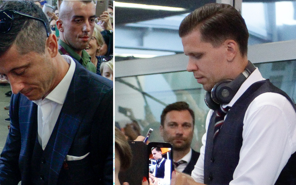 Piłkarze wrócili z Rosji! Tak lansują się na lotnisku!