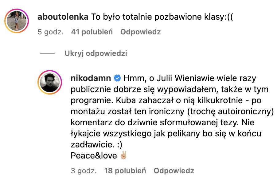 Nikodem Rozbicki, fot. Instagram. 