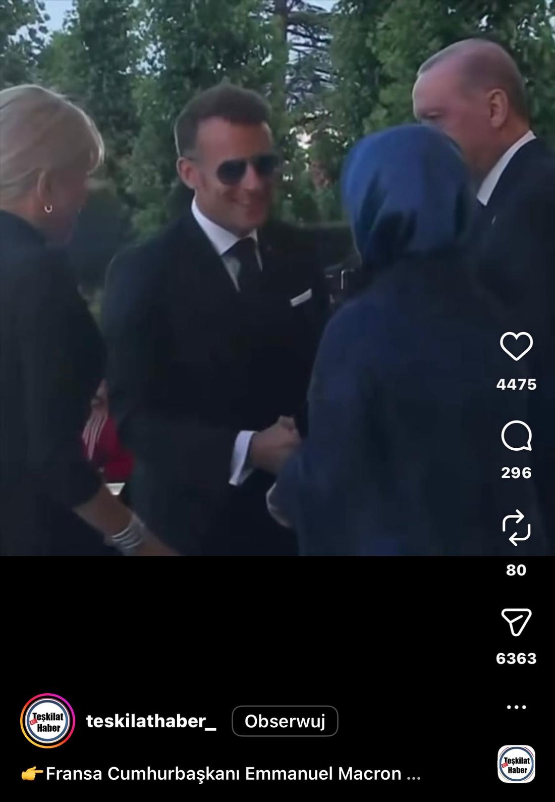 Emmanuel Macron fot. Instagram @teskilathaber_